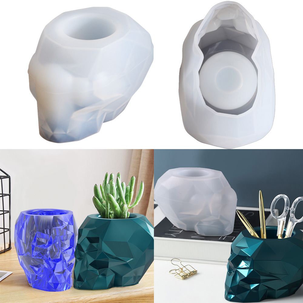 Resin Craft Ideas - Schedel Vorm Mold Pen Houder Siliconen