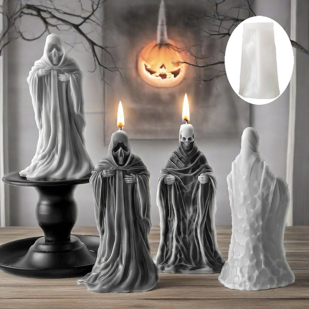 Resin Craft Ideas - 3D skelet geur kaars siliconen mal