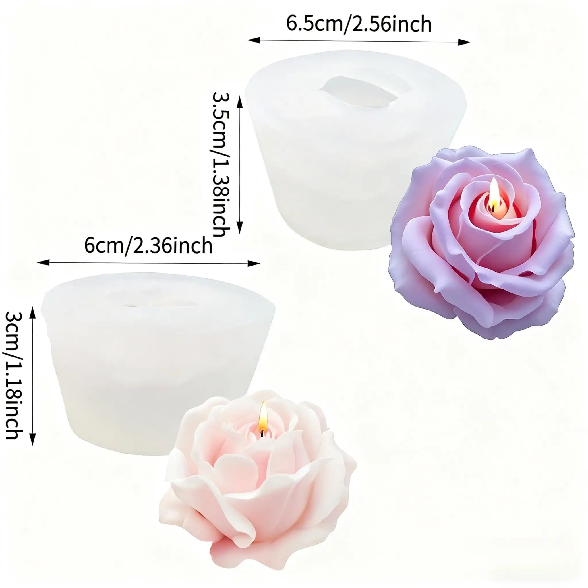 2-delige romantische 3D Rose s - Resin Craft Ideas recensie en prijs