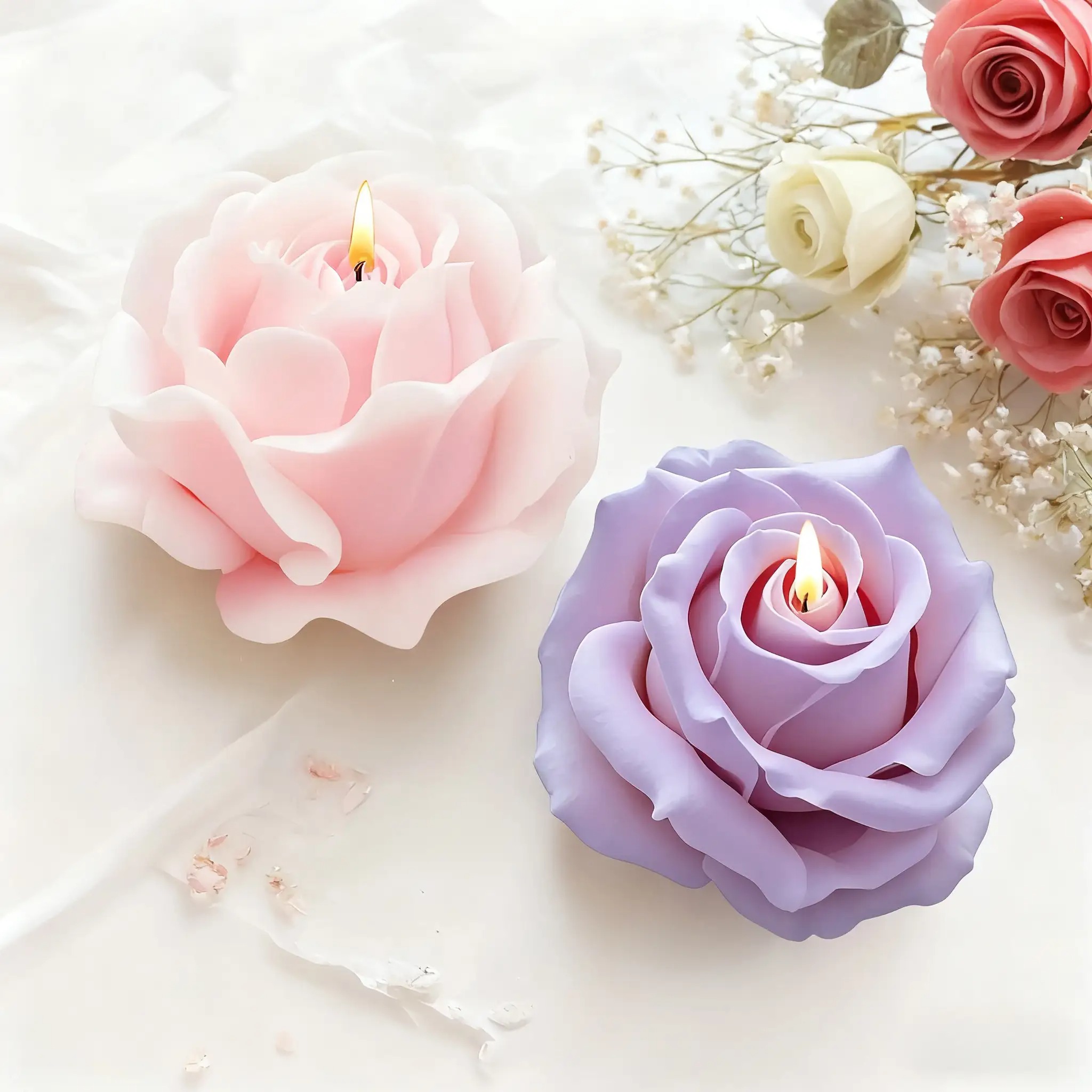 2-delige romantische 3D Rose s - Resin Craft Ideas recensie en prijs
