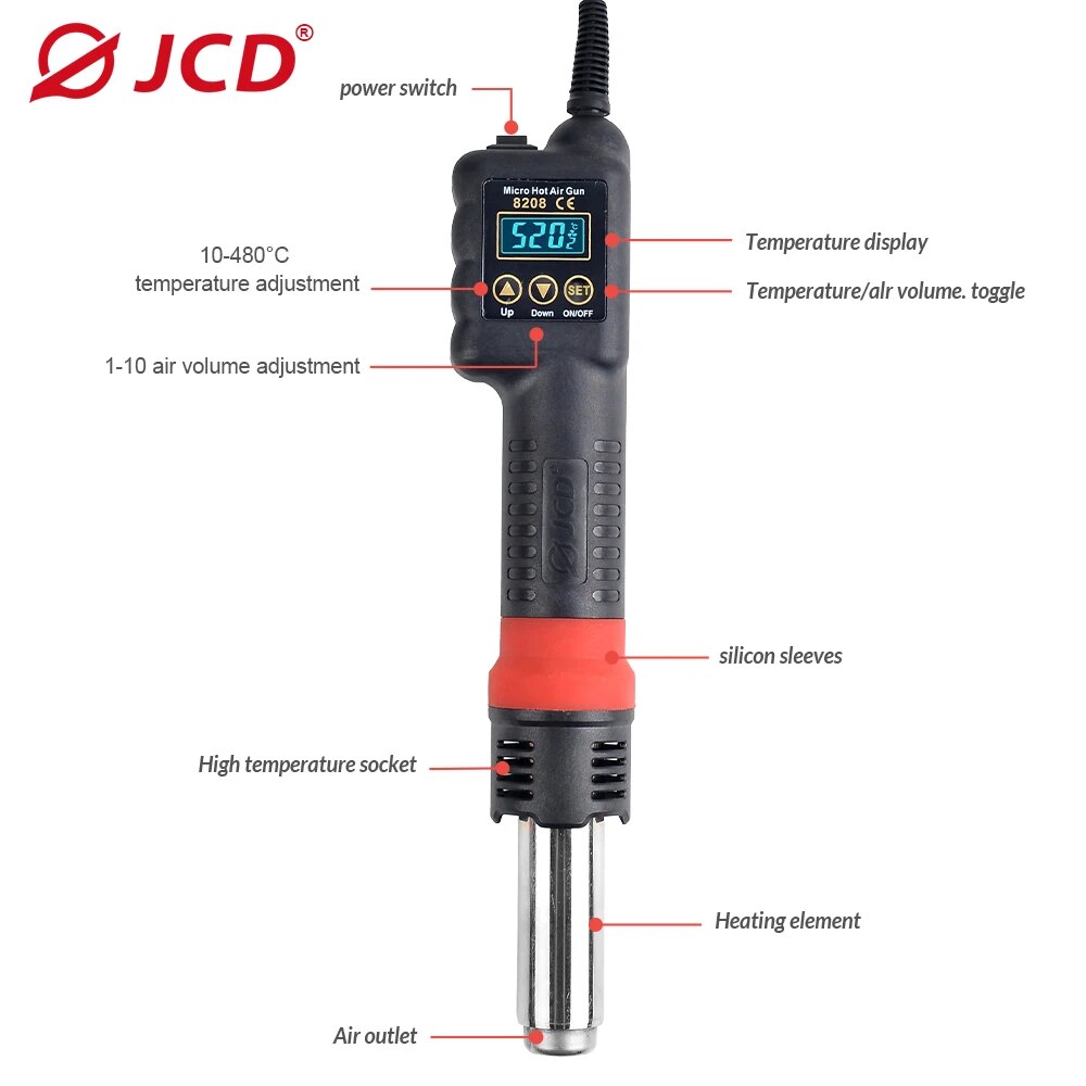 Jcd Micro Heteluchtpistool 820 - Heat Gun Small recensie en prijs