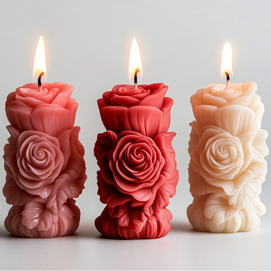 3D Rose Flower Shaped Candle S - Resin Craft Ideas recensie en prijs