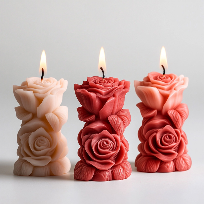 3D Rose Flower Shaped Candle S - Resin Craft Ideas recensie en prijs