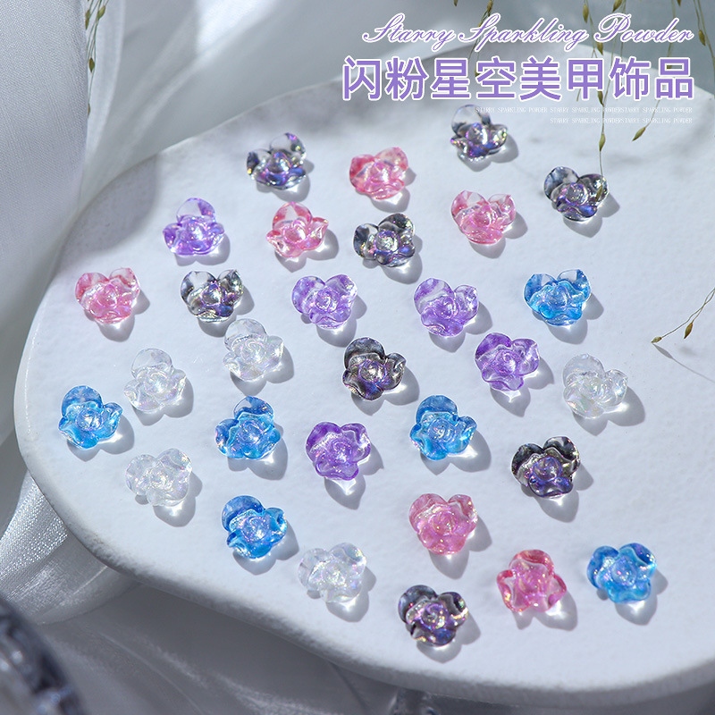 50 stuks/pak 10x10mm nagelkuns - Resin Glitter Pack recensie en prijs
