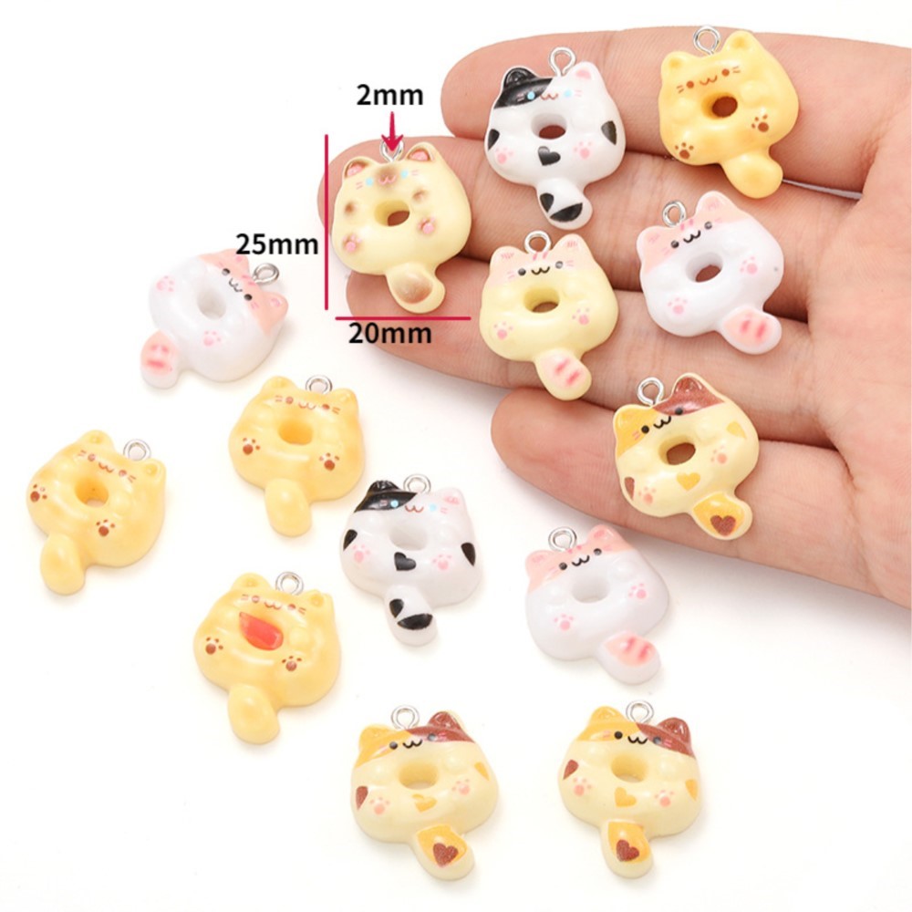10 stuks Kawaii Cartoon Kat Ha - Resin Crafts Diy recensie en prijs