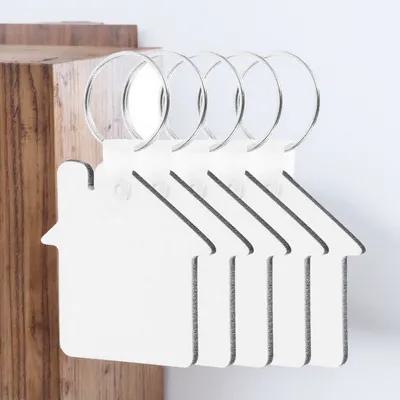 5 stuks blanco sleutelhangers  - Wood Ring Blank recensie en prijs